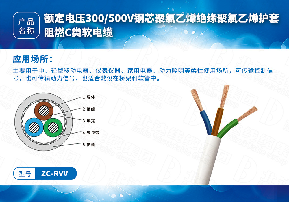 橡塑线缆系列ZC-RVV